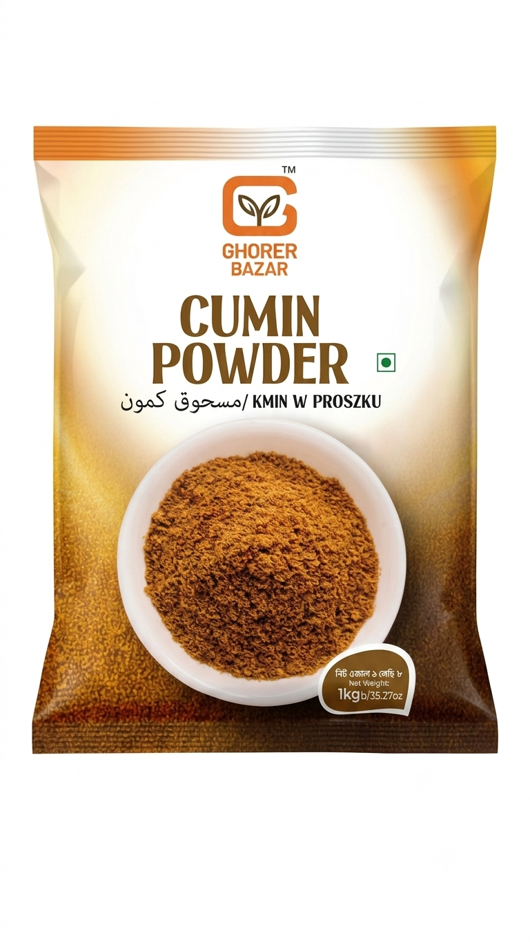 Ghorer Bazar Cumin Powder/ Kmin Rzymski Mielony 1kg 1 Ghorer Bazar Cumin Powder/ Kmin Rzymski Mielony 1kg
